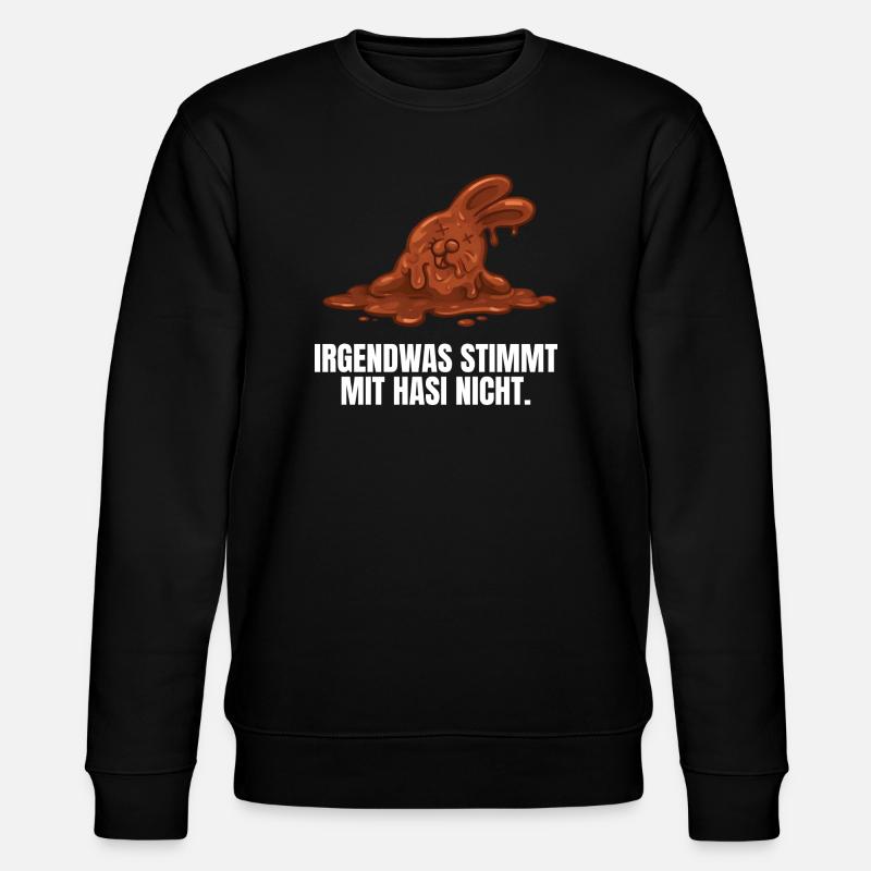 Chocolate bunny Easter - Stanley/Stella CHANGER Unisex Organic Sweatshirt - black