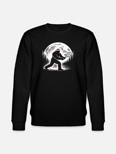 Bigfoot Tennis Player - Stanley/Stella CHANGER Unisex Organic Sweatshirt - black