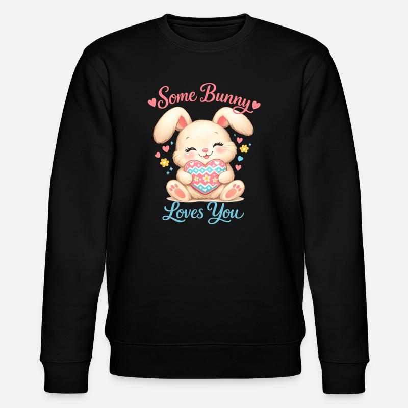 Some Bunny loves you - Stanley/Stella Unisex Bio-Sweatshirt CHANGER  - Schwarz