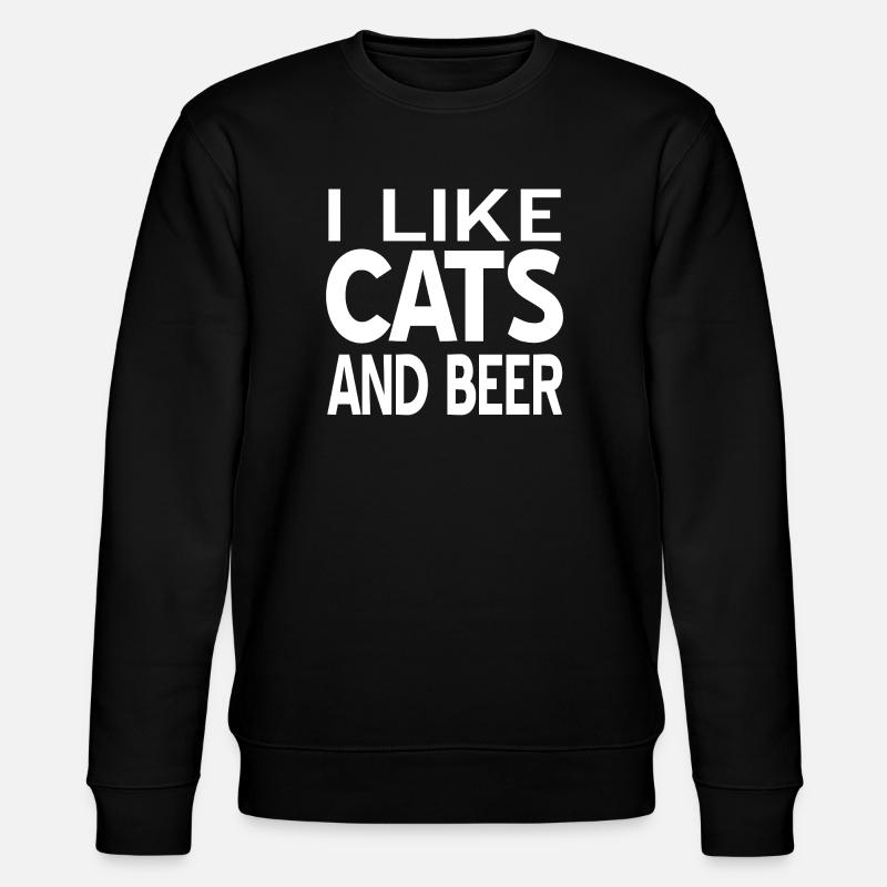 Katzen - Stanley/Stella Unisex Bio-Sweatshirt CHANGER - Schwarz