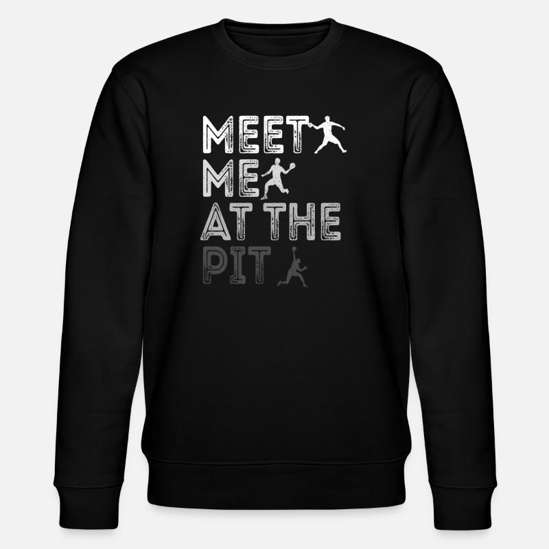 Triff mich in der Grube - Stanley/Stella Unisex Bio-Sweatshirt CHANGER  - Schwarz