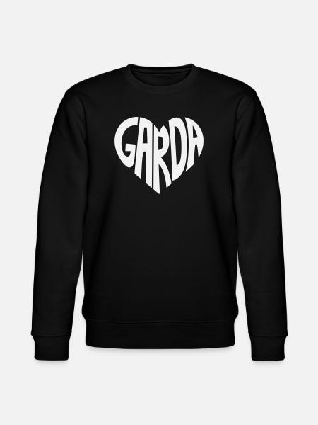 Garda Heart Font Logo - Stanley/Stella CHANGER Unisex Organic Sweatshirt - black