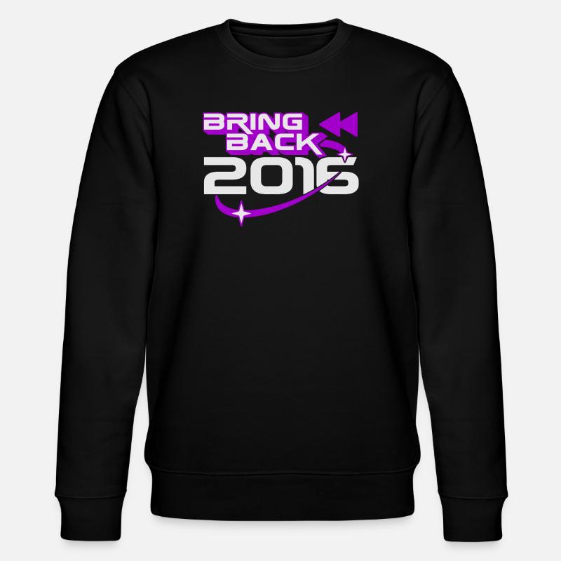 Bring 2016 Throwback Internet-Nostalgie zurück - Stanley/Stella Unisex Bio-Sweatshirt CHANGER  - Schwarz