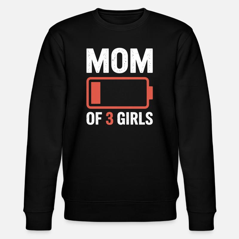T-shirt Battery de 3 filles - Sweat bio CHANGER Stanley/Stella Unisexe - noir