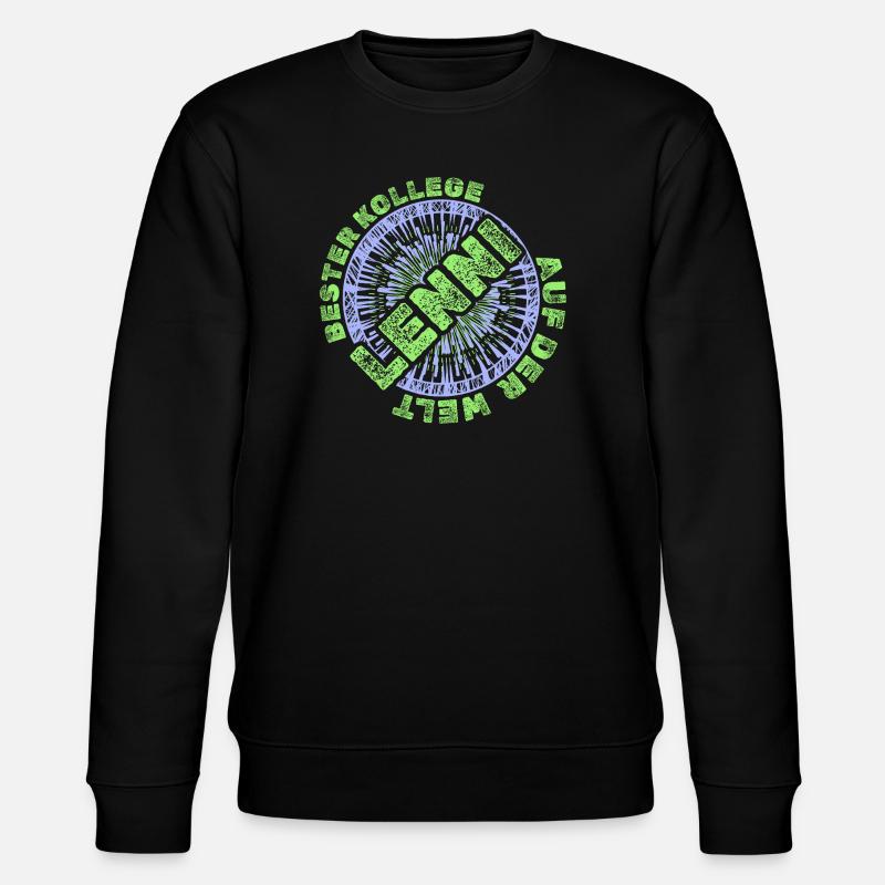 Geschenk für Lenni - Stanley/Stella Unisex Bio-Sweatshirt CHANGER  - Schwarz