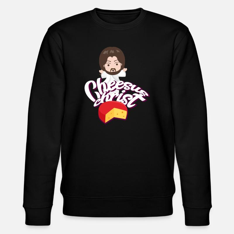 Jesus witziger Spruch Humor - Stanley/Stella Unisex Bio-Sweatshirt CHANGER  - Schwarz