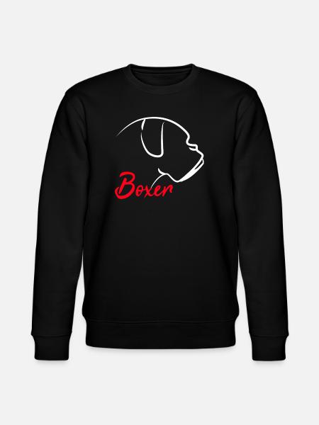 Boxer Hund Hundehalter - Stanley/Stella Unisex Bio-Sweatshirt CHANGER  - Schwarz