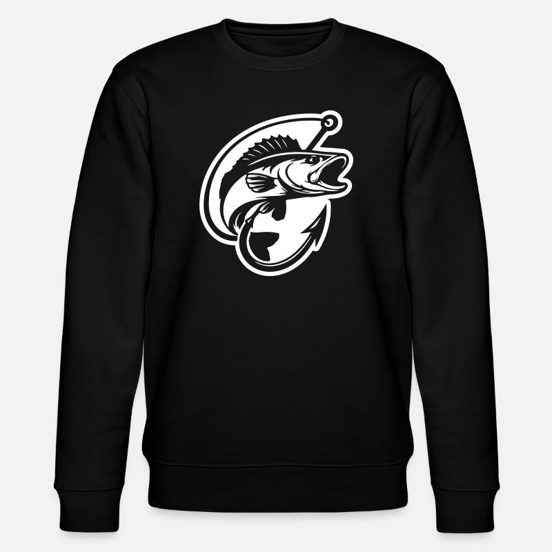 Logo de pêche au brochet - Sweat bio CHANGER Stanley/Stella Unisexe - noir
