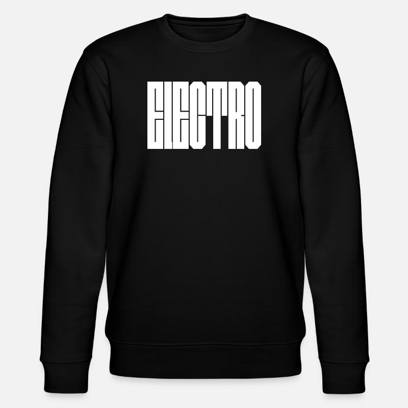 Monochrome vertikale Glyphen - Stanley/Stella Unisex Bio-Sweatshirt CHANGER - Schwarz
