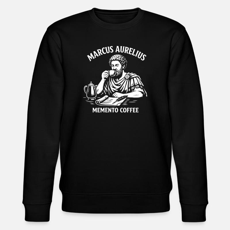 Marcus Aurelius Memento Coffee - Sweat bio CHANGER Stanley/Stella Unisexe - noir