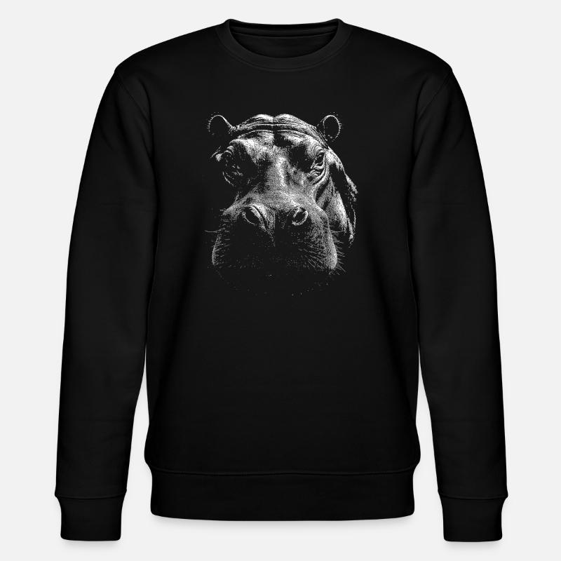 Flusspferd - Stanley/Stella Unisex Bio-Sweatshirt CHANGER - Schwarz