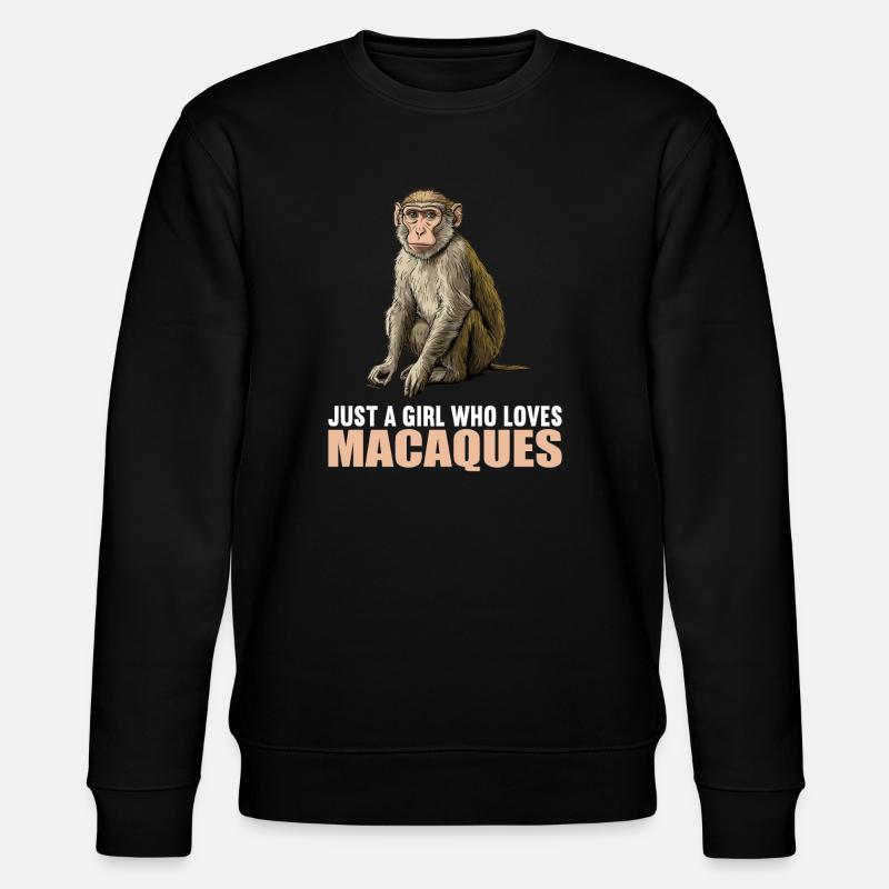 Macaque Macaque - Stanley/Stella CHANGER Unisex Organic Sweatshirt - black