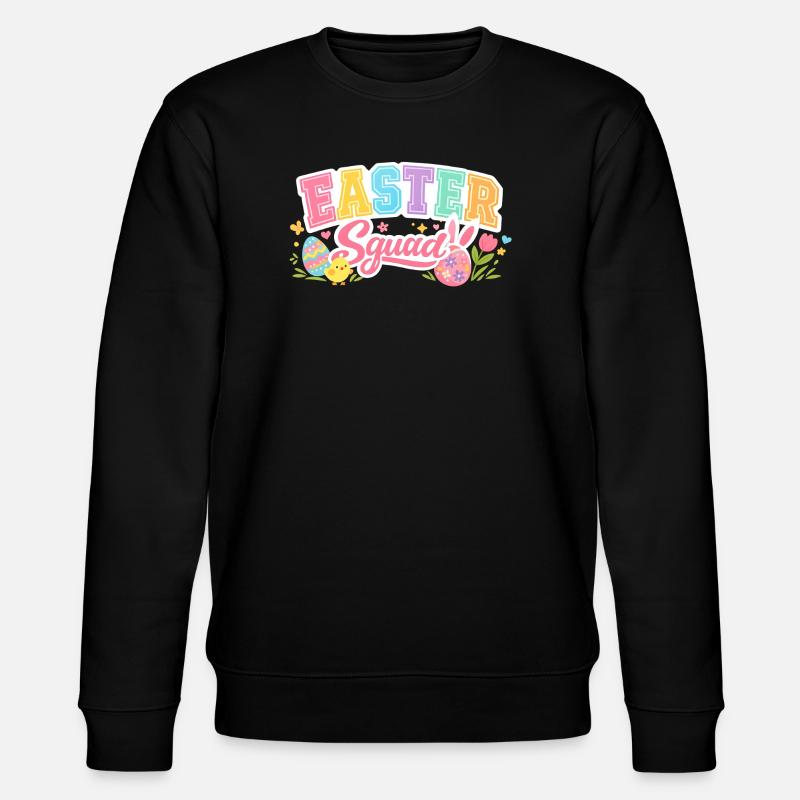 Easter Squad Egg Hunt - Stanley/Stella Unisex Bio-Sweatshirt CHANGER  - Schwarz