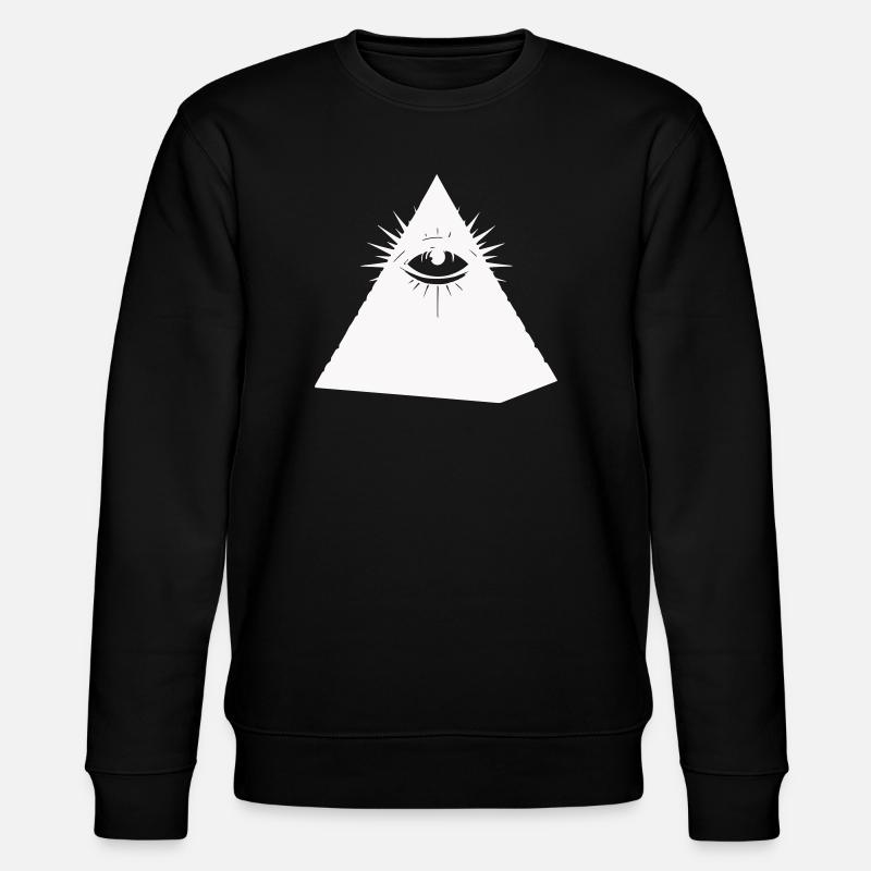 Symbole de l’œil pyramidal Illuminati - Sweat bio CHANGER Stanley/Stella Unisexe - noir