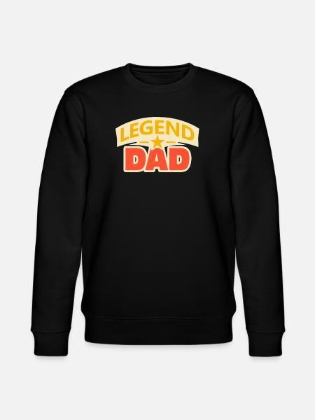 Legend dad – Funny Father Design - Stanley/Stella CHANGER Unisex Organic Sweatshirt - black