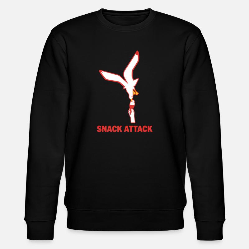 Snack Attack Möwe Eis - Stanley/Stella Unisex Bio-Sweatshirt CHANGER  - Schwarz
