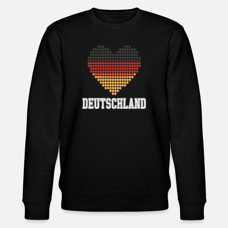 Gradient du cœur allemand - Sweat bio CHANGER Stanley/Stella Unisexe - noir