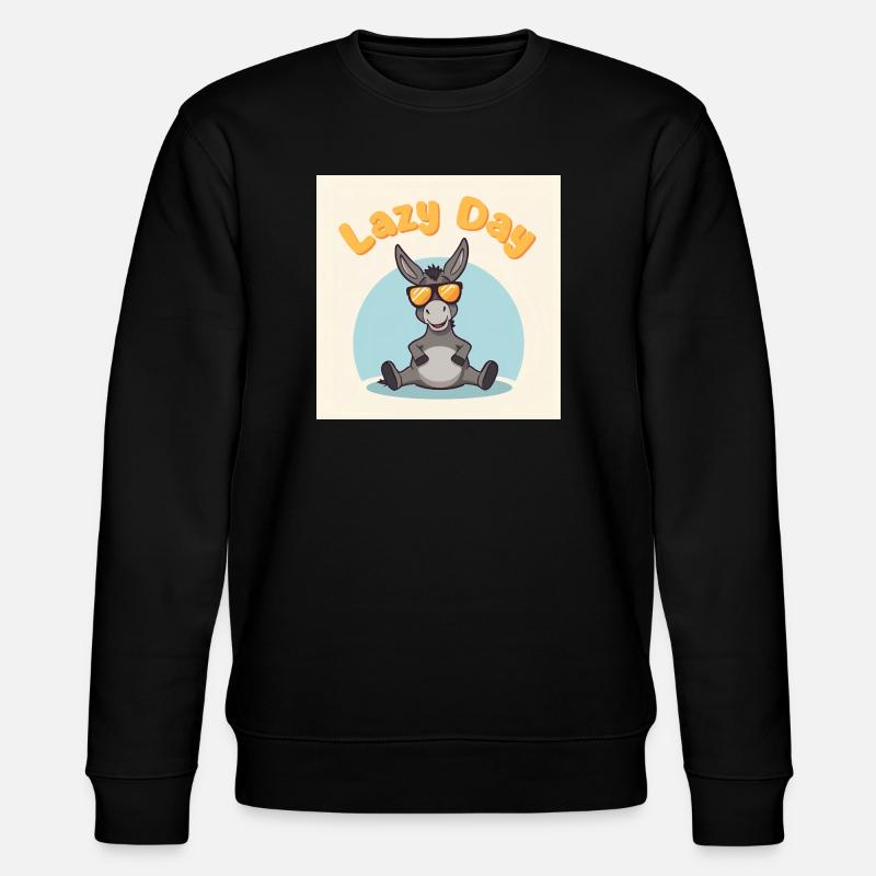 Jour de Paresse - Âne Relax - Sweat bio CHANGER Stanley/Stella Unisexe - noir