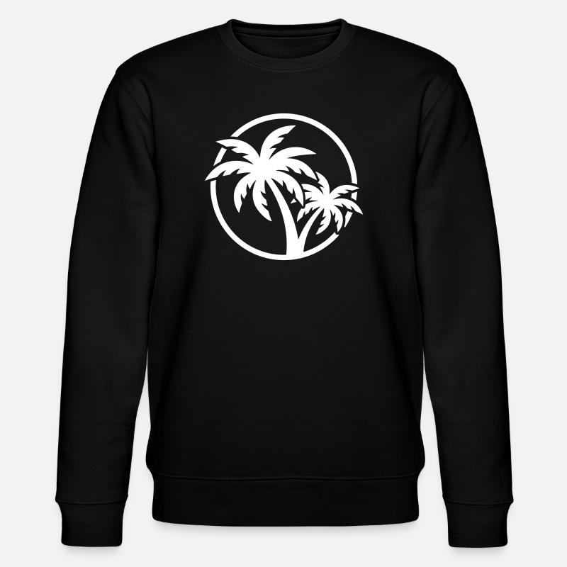 Palm Tree Symbol - Stanley/Stella CHANGER Unisex Organic Sweatshirt - black