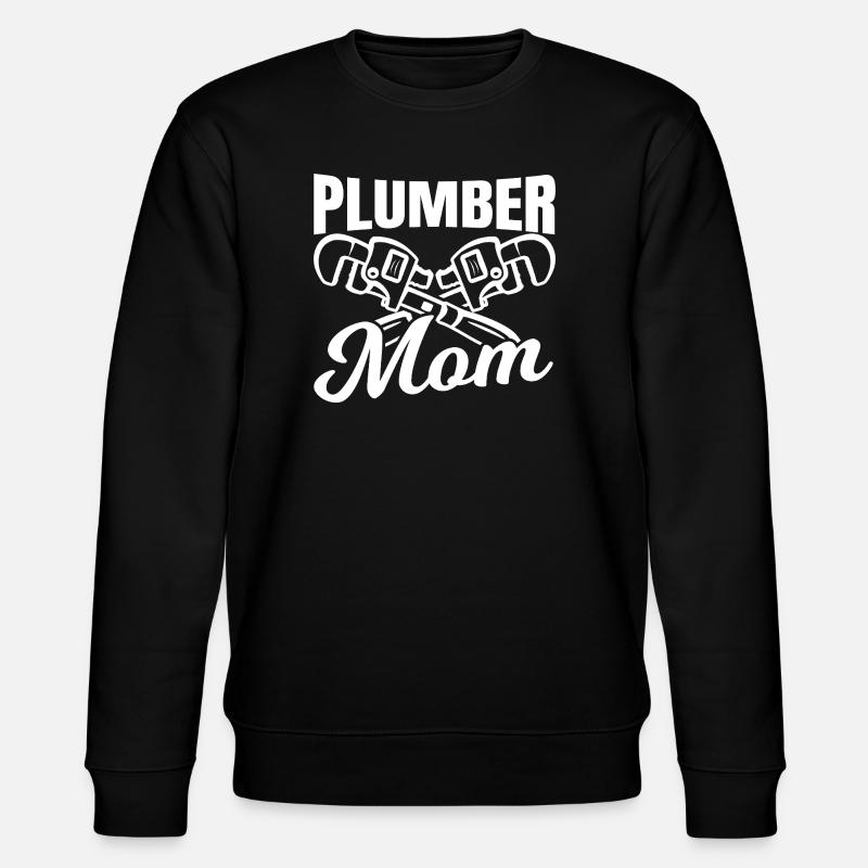 Klempner Mama - Stanley/Stella Unisex Bio-Sweatshirt CHANGER  - Schwarz