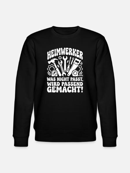 Heimwerker Spruch Werkzeug-Chaos - Stanley/Stella Unisex Bio-Sweatshirt CHANGER - Schwarz