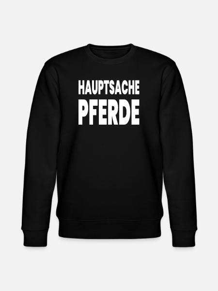 Pferde - Stanley/Stella Unisex Bio-Sweatshirt CHANGER  - Schwarz