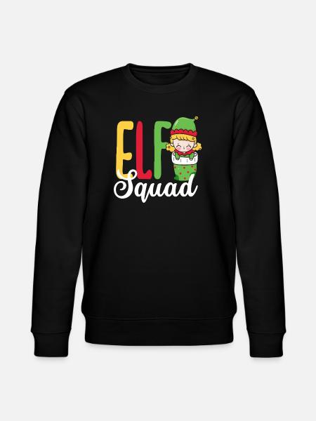 Elf Squad Sød Elverpige Jul - Stanley/Stella økologisk unisex-sweatshirt CHANGER  - sort