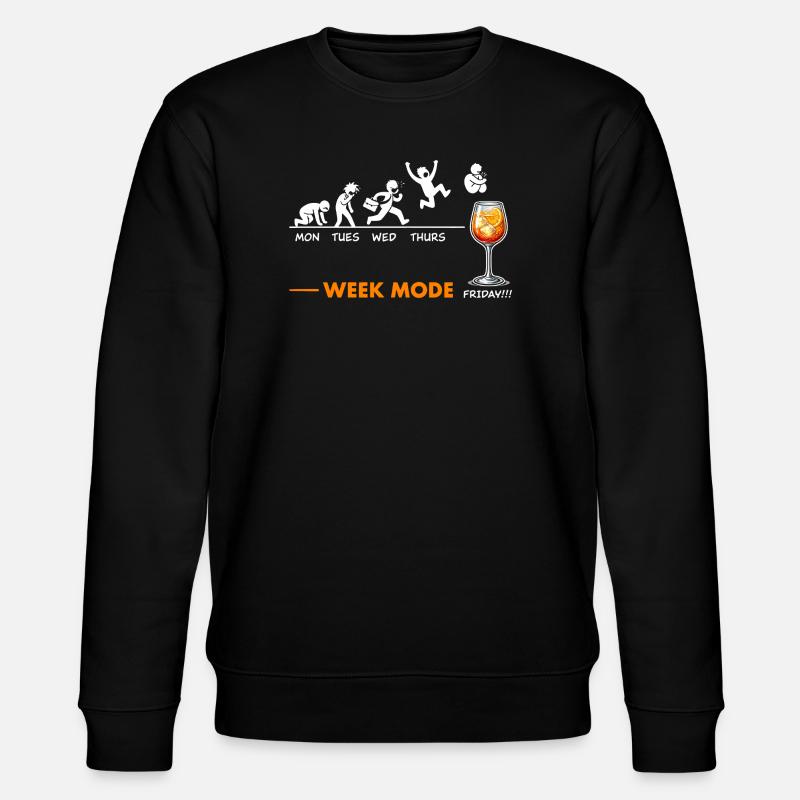 Vivement le week-end - humour Spritz - Sweat bio CHANGER Stanley/Stella Unisexe - noir
