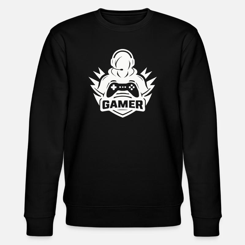 gamer_logo - Stanley/Stella Unisex Bio-Sweatshirt CHANGER  - Schwarz