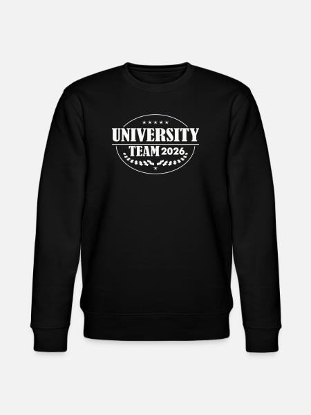 University Team 2026 Emblem - Stanley/Stella CHANGER Unisex Organic Sweatshirt - black