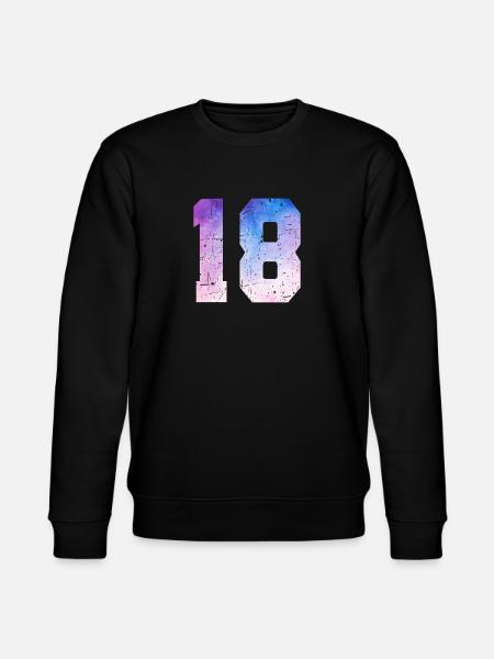 Issue 18 – 18th Birthday Gift - Stanley/Stella CHANGER Unisex Organic Sweatshirt - black