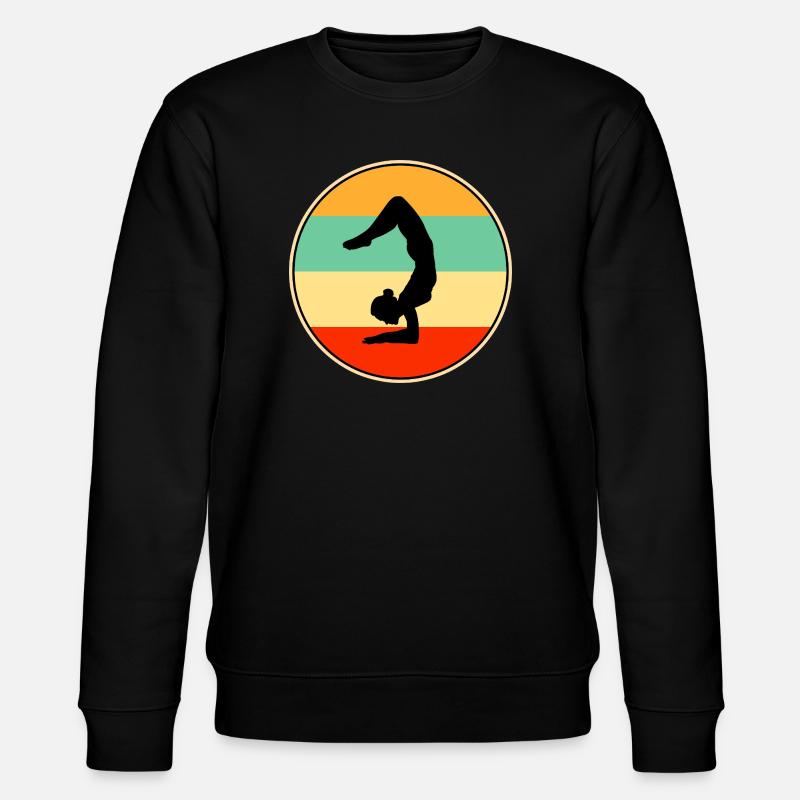 Retro-Turner-Silhouette Sunset-Grafik - Stanley/Stella Unisex Bio-Sweatshirt CHANGER  - Schwarz