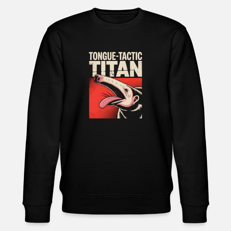 Tacticien de langue | Fourmilier comique - Sweat bio CHANGER Stanley/Stella Unisexe - noir