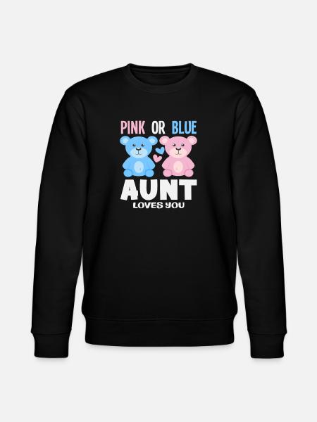 Pink Oder Blau Tante Liebt Dich - Stanley/Stella Unisex Bio-Sweatshirt CHANGER  - Schwarz