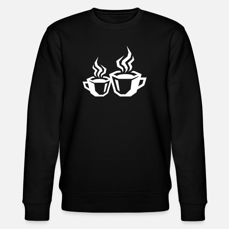 kaffee symbol coffee - Stanley/Stella Unisex Bio-Sweatshirt CHANGER  - Schwarz