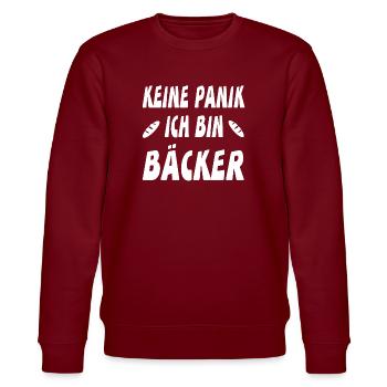 Bäcker - Stanley/Stella Unisex Bio-Sweatshirt CHANGER  - Burgunderrot - Vorne - Nik (191cm) & Marisol (170cm)
