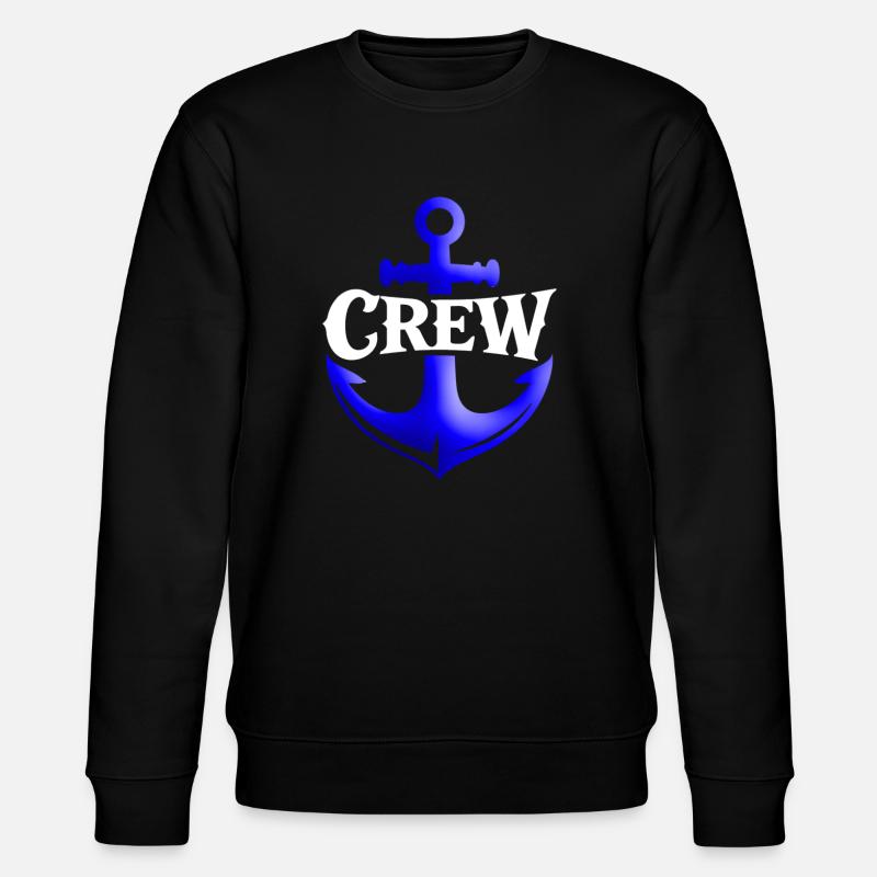 Anker Crew Nautik Logo - Stanley/Stella Unisex Bio-Sweatshirt CHANGER - Schwarz