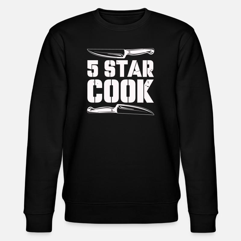 5_star_cook- - Stanley/Stella Unisex Bio-Sweatshirt CHANGER  - Schwarz