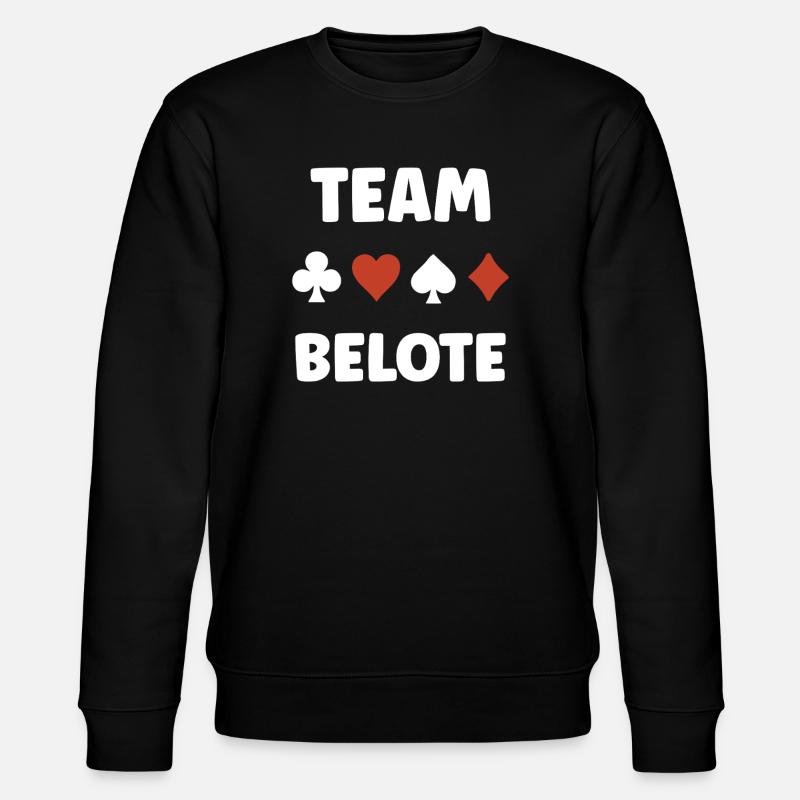 Belote - Stanley/Stella Unisex Bio-Sweatshirt CHANGER  - Schwarz