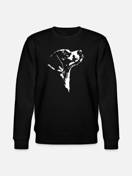 Harrier Silhouette Dog Dog Wilsigns - Stanley/Stella økologisk unisex-sweatshirt CHANGER  - sort