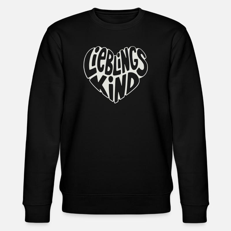 Cœur d’enfant préféré design rétro - Sweat bio CHANGER Stanley/Stella Unisexe - noir