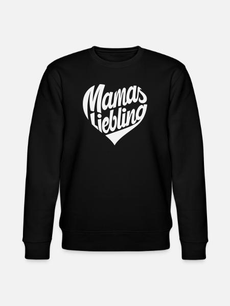 Mom's Favorite Heart Design - Stanley/Stella CHANGER Unisex Organic Sweatshirt - black