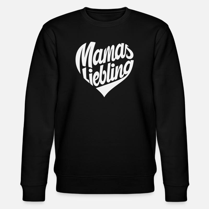 Mamas Liebling Herzdesign - Stanley/Stella Unisex Bio-Sweatshirt CHANGER  - Schwarz