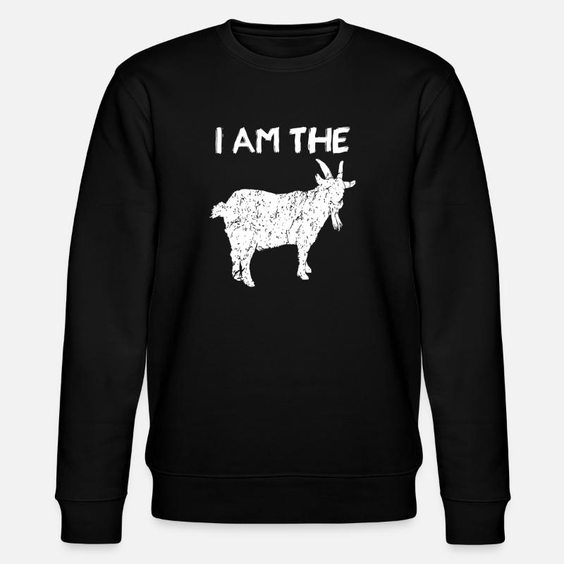 Ich bin die GOAT-Silhouette - Stanley/Stella Unisex Bio-Sweatshirt CHANGER  - Schwarz