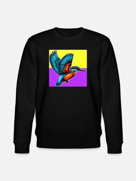 kingfisher - Stanley/Stella CHANGER Unisex Organic Sweatshirt - black