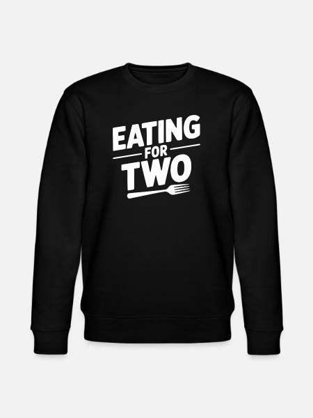 Eating for Two - Stanley/Stella CHANGER Unisex Organic Sweatshirt - black