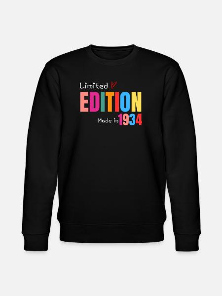 Limited edition Made in 1934 - Stanley/Stella CHANGER Unisex Organic Sweatshirt - black