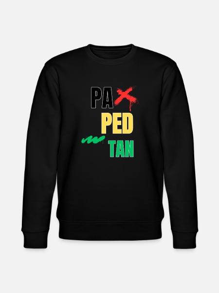 pa_ped_tan - Stanley/Stella CHANGER Unisex Organic Sweatshirt - black