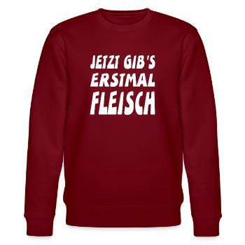 Fleisch - Stanley/Stella Unisex Bio-Sweatshirt CHANGER  - Burgunderrot - Vorne - Nik (191cm) & Marisol (170cm)