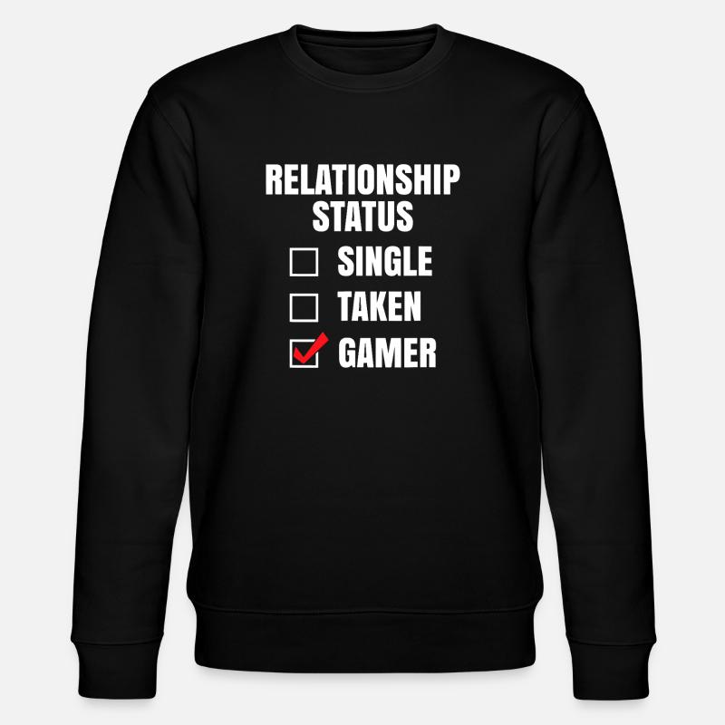 Relationship Status: Gamer - Stanley/Stella CHANGER Unisex Organic Sweatshirt - black